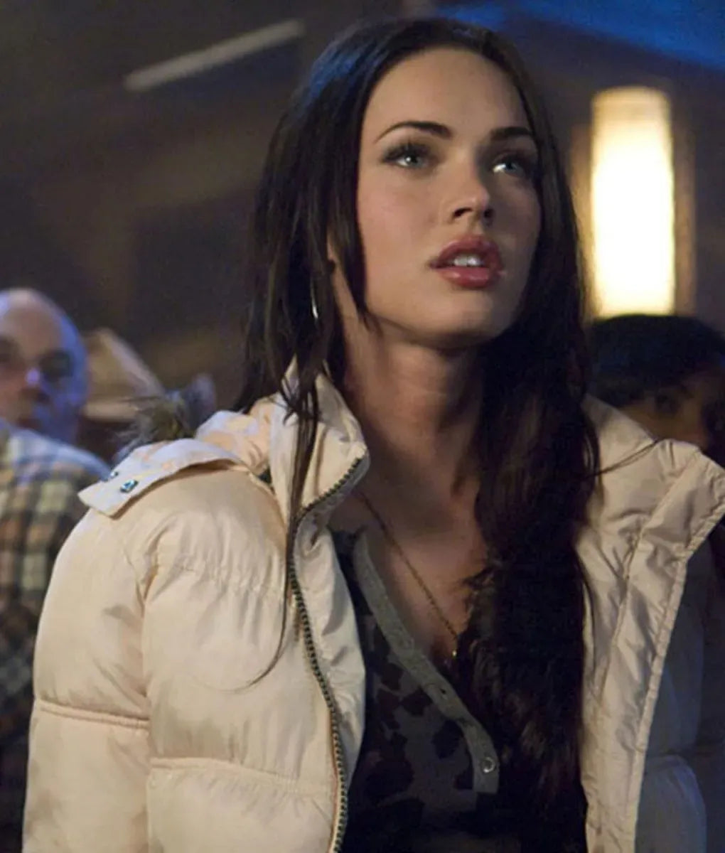 Jennifer’s Body Megan Fox White Puffer Jacket with Fur Hood - Movie Replica & Cosplay Coat