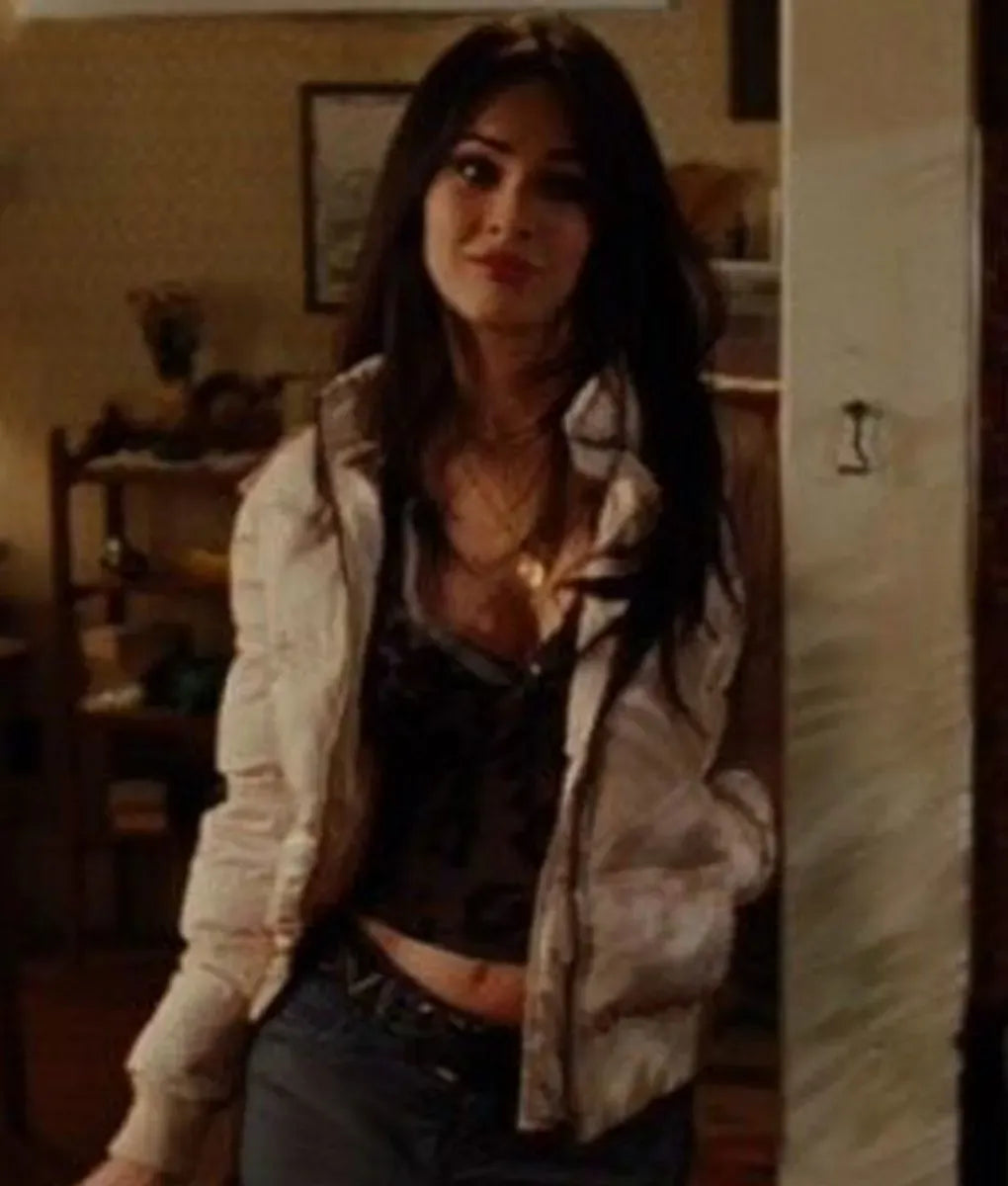 Jennifer’s Body Megan Fox White Puffer Jacket with Fur Hood - Movie Replica & Cosplay Coat