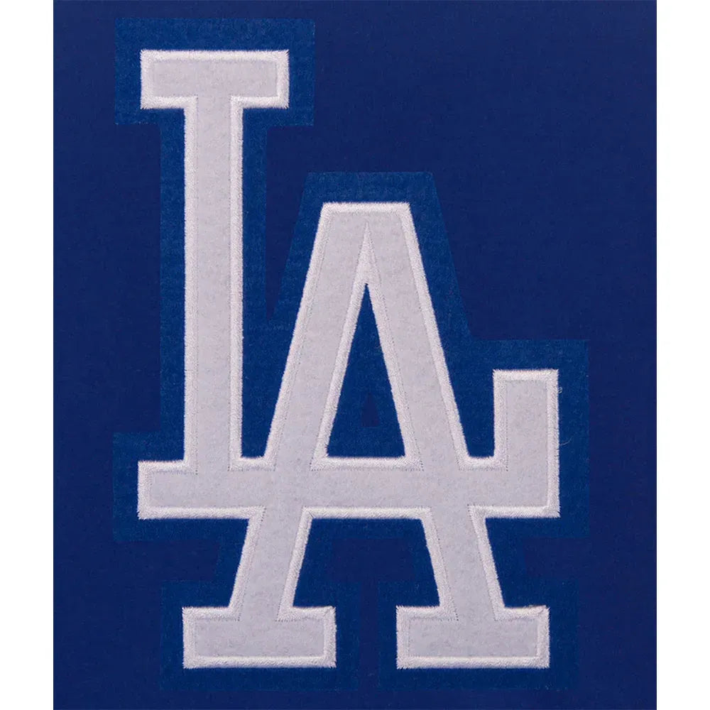 LA Dodgers Wool & Leather Varsity Jacket - Classic Royal Blue & White Baseball Jacket