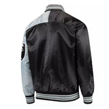 Endzone Las Vegas Raiders Black and Gray Satin Jacket