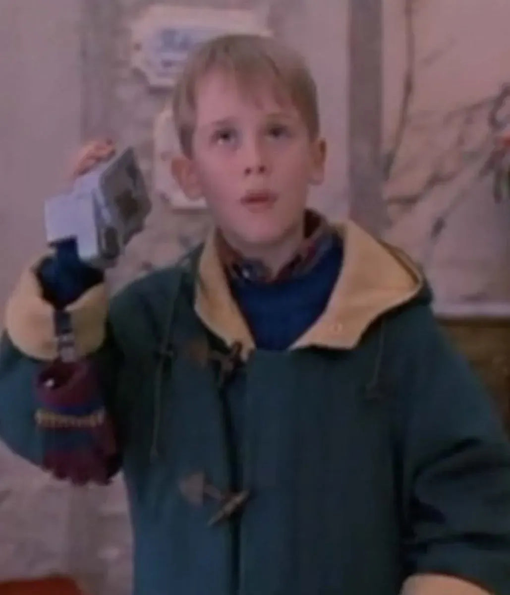 Home Alone Kevin McCallister Green Wool Duffle Coat