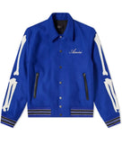 Blue Amiri Bones Letterman Jacket
